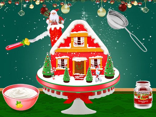 Xmas Gingerbread House Cake Online Online